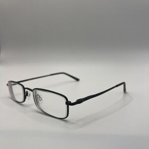 Randolph Elite Eyeglasses Men Black Metal Rectangular 52-21-145 Frame Only Japan